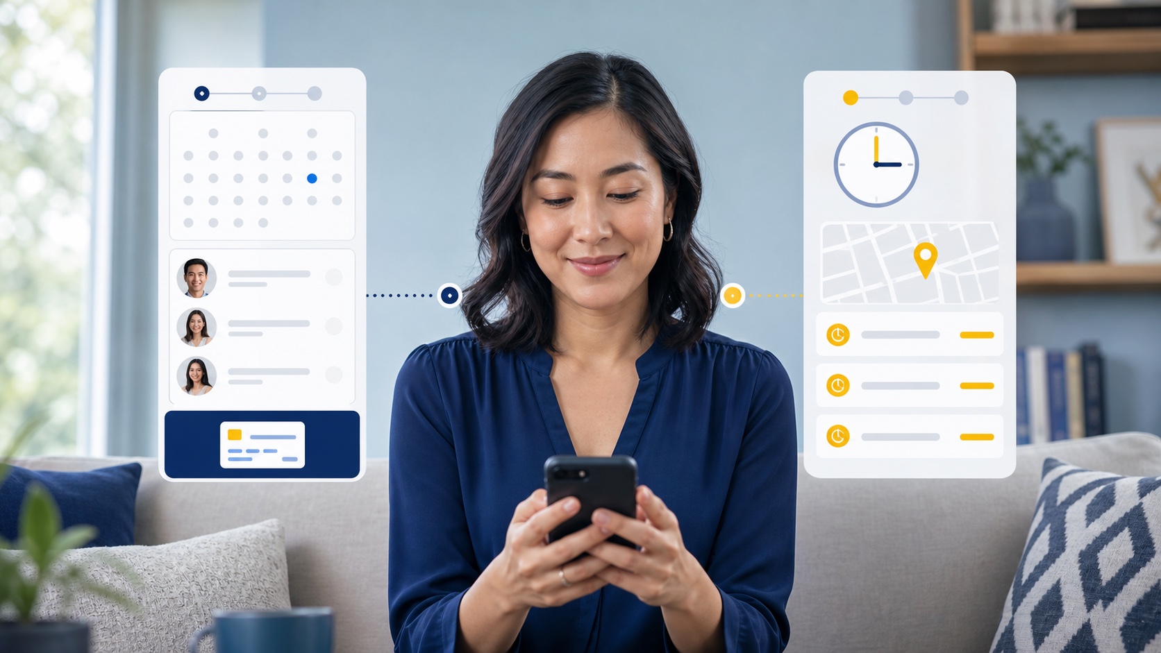Patient comparing scheduled doctor appointments and same-day care options